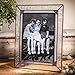 J Devlin Glass Art Clear Vintage Stained Glass Picture Frame Tabletop 5 x 7 Photo Pic 380-57HV