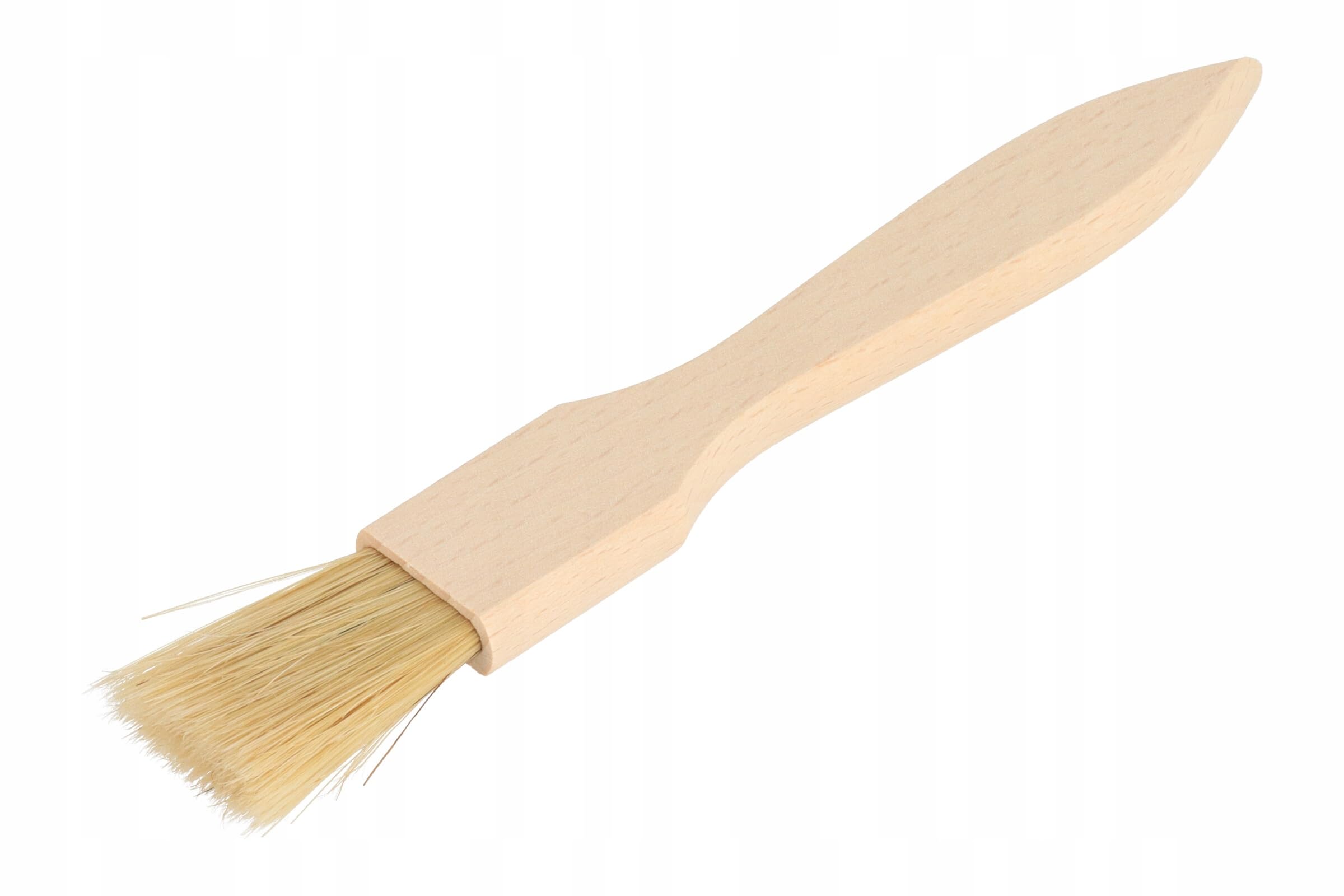 Pinceau de Cuisine Écologique en Bois - 20 cm avec Poils Naturels