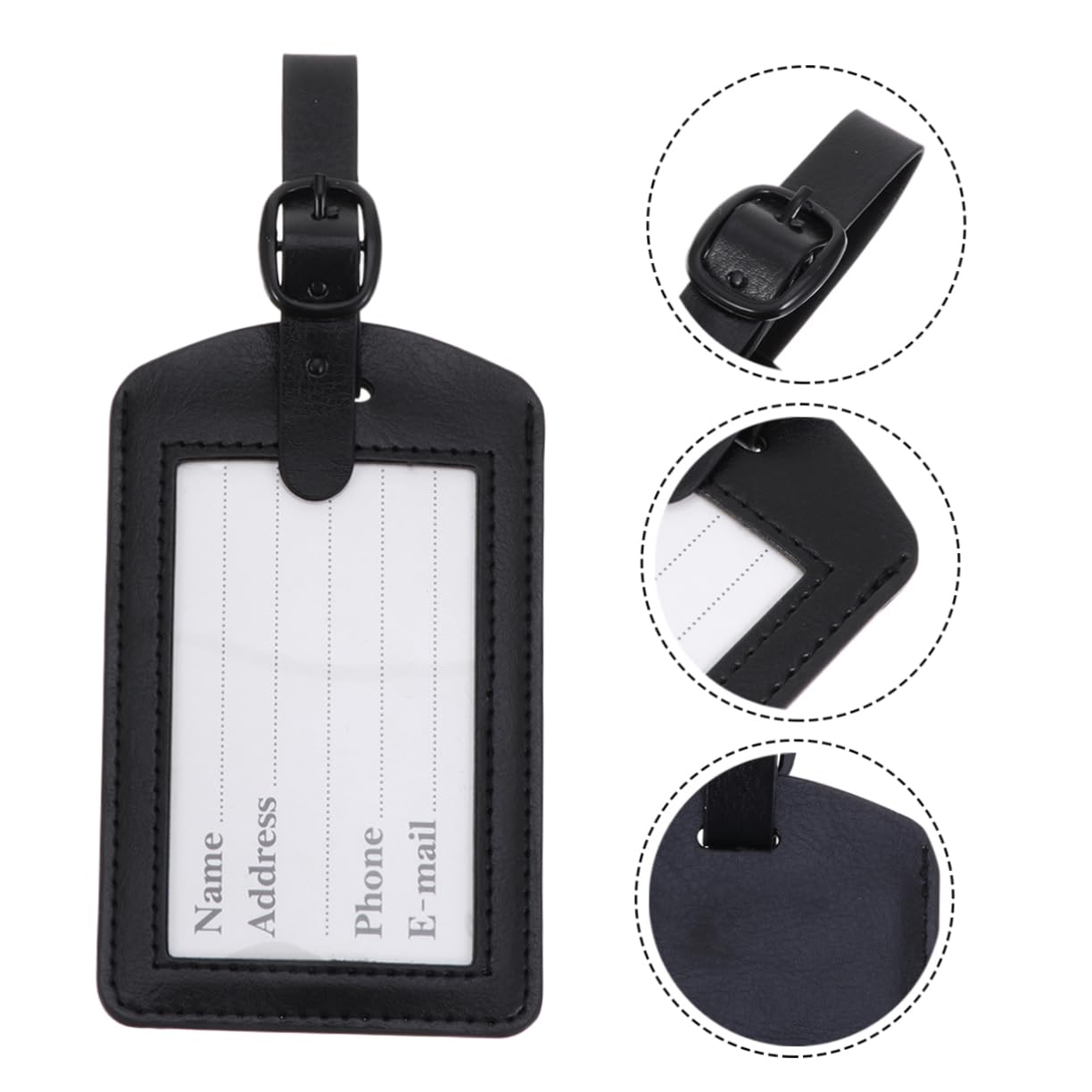 Beavorty 2 Set Etichette Per Bagaglio Pu Targhette Personalizzabili Per Valigia Leggere E Resistenti Facili Attaccare E Rimuovere Design Per Identificare Bagaglio 5 Pezzi*2