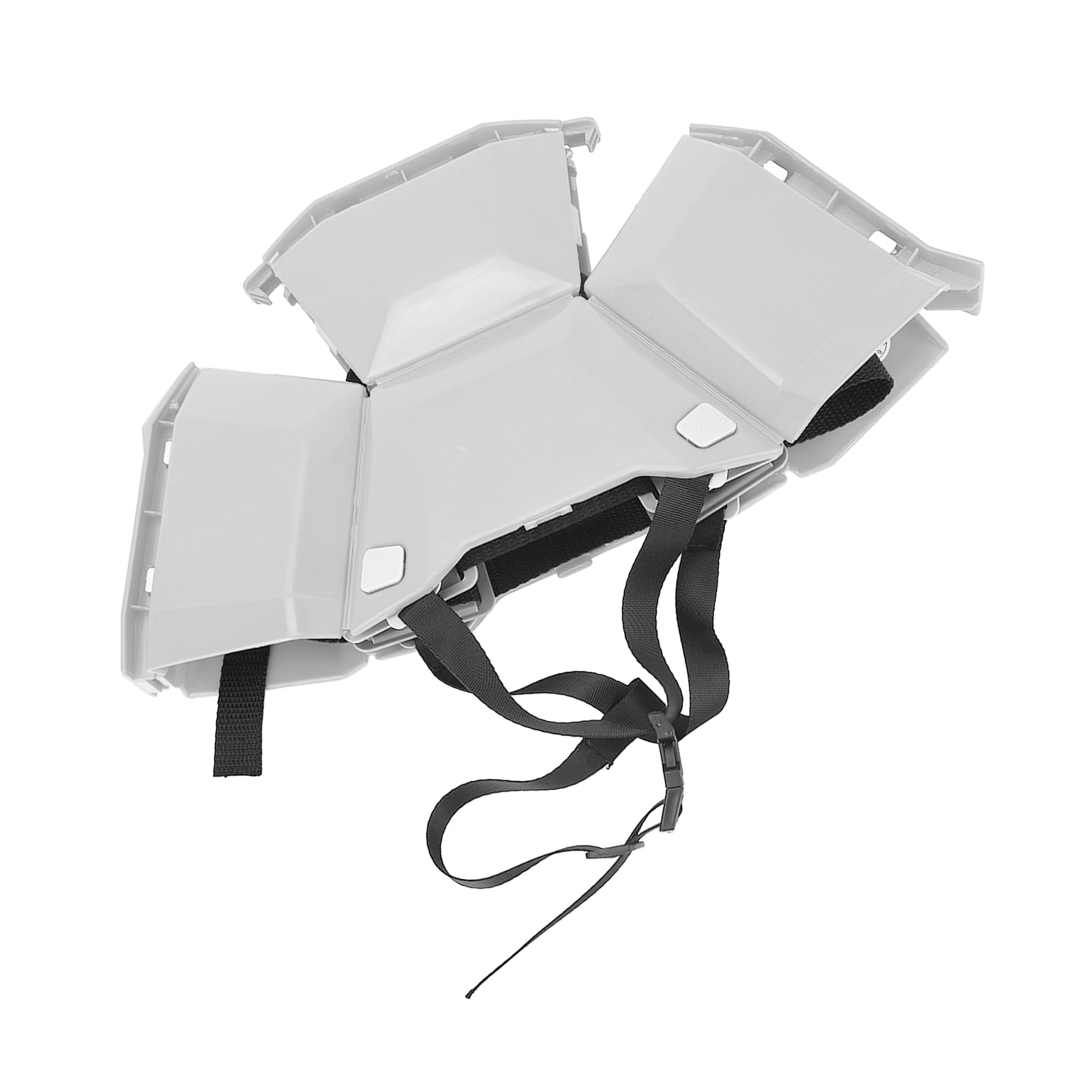 Casco Plegable, Multifuncional Resistente Al Impacto Correa Ajustable Casco de Seguridad de Plástico Ligero para Trabajos a Gran Altitud (Blanco)