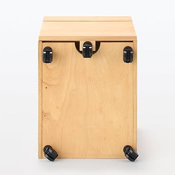 Amazon.co.jp: 無印良品 木製デスクキャビネット ピンク 幅39×奥行48