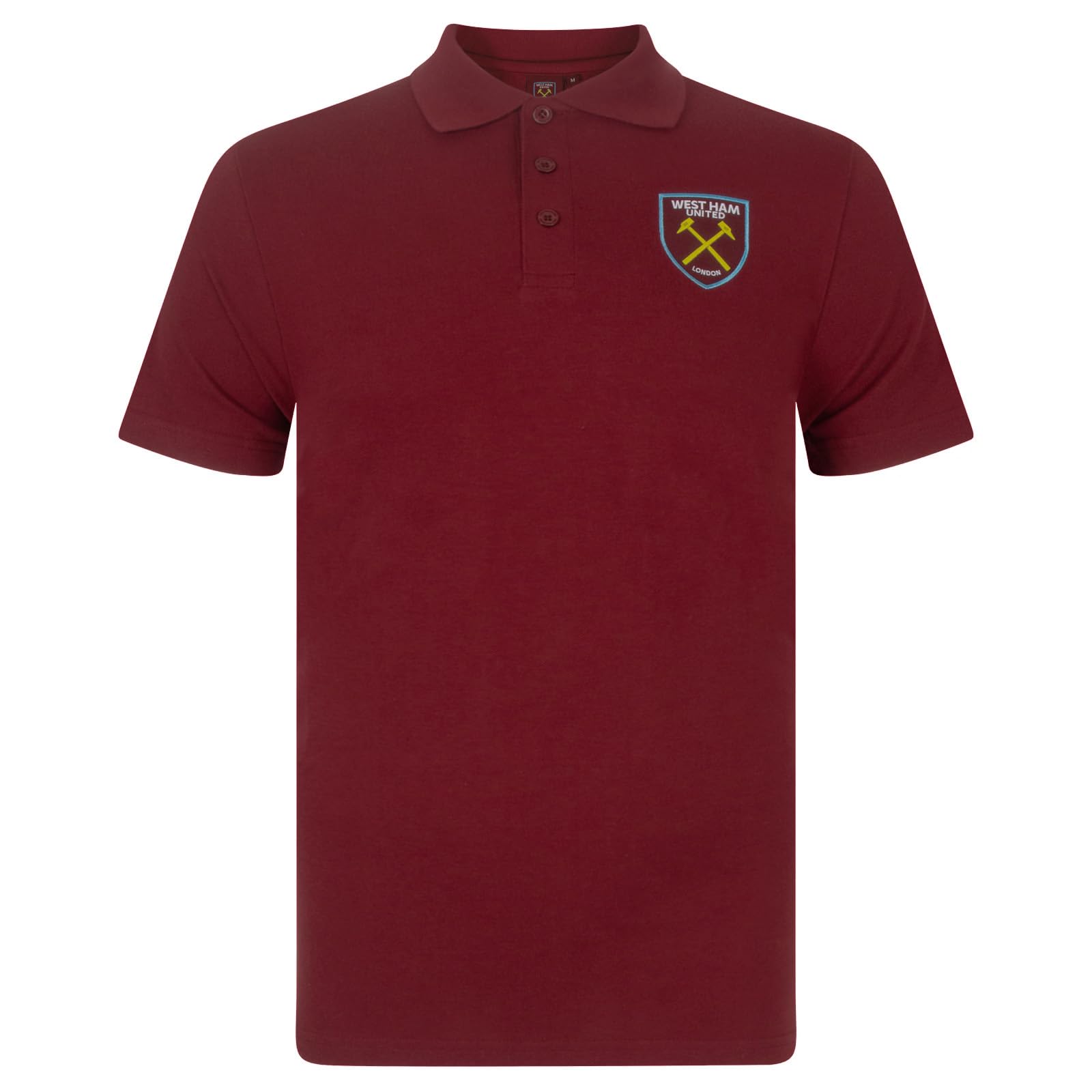West Ham United FC - Polo Oficial para Hombre - con el Escudo del Club