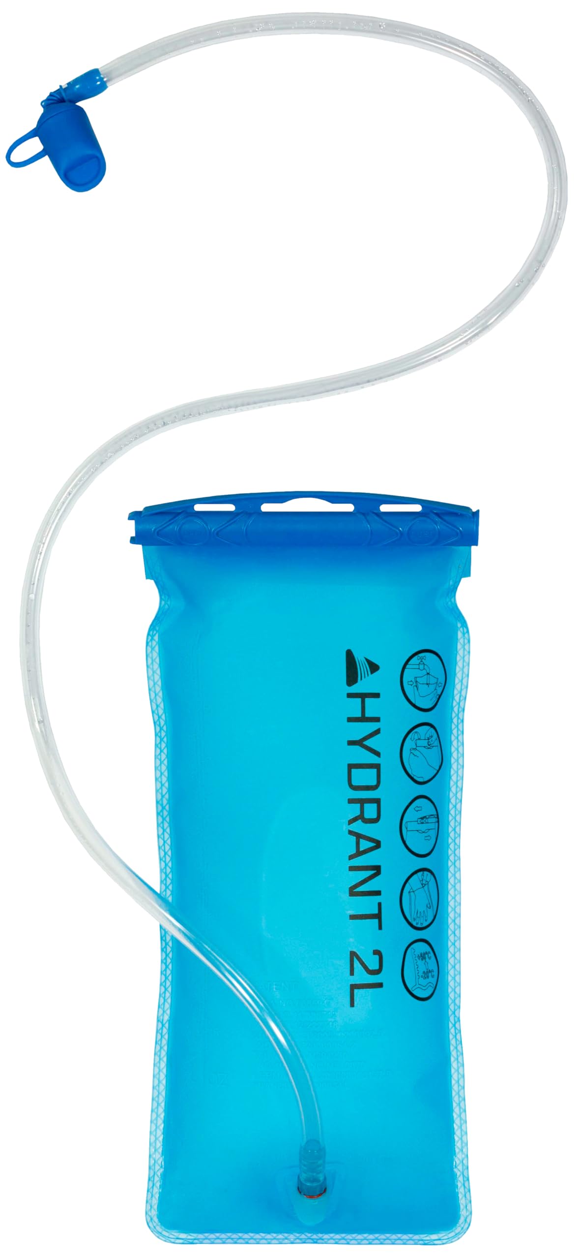 Vango Hydrant Pack 2L Hydration Bladder | Duke of Edinburgh Recommended Kit | Leakproof Water Reservoir with Secure Locking Closure & Removable Hose for Hiking, Cycling, Running, Climbing