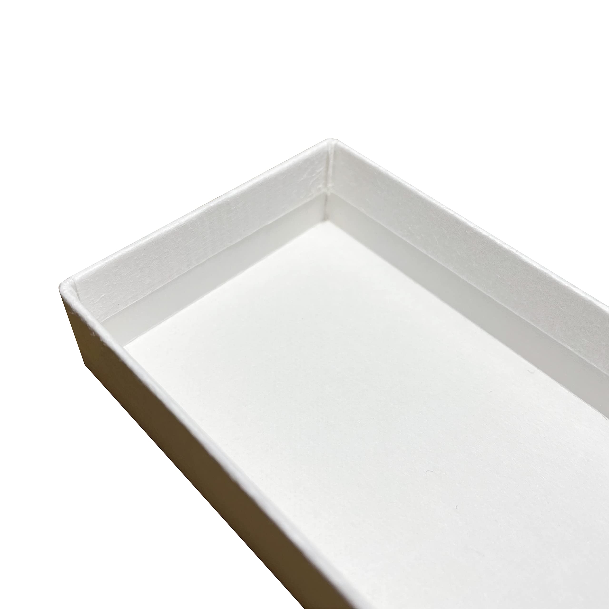 小物 cassp Amazon | 紙箱 小箱 3個セット 蓋つき 細長 かぶせ箱タイプ 白