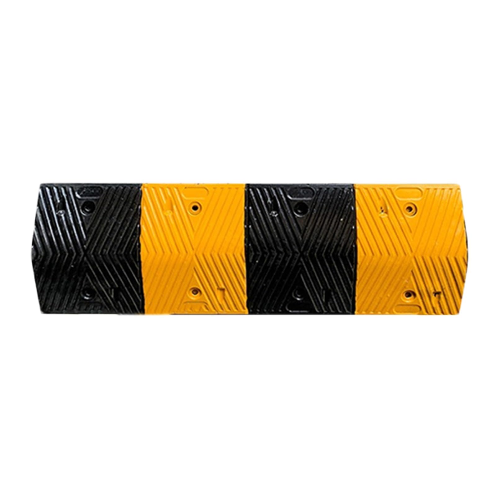 ZHANGGL 39.3in Rubber,Speed Bump Rated Load Capacity 66000 Lbs,8 Bolt Spike Anchors For Asphalt Concrete Gravel Driveways