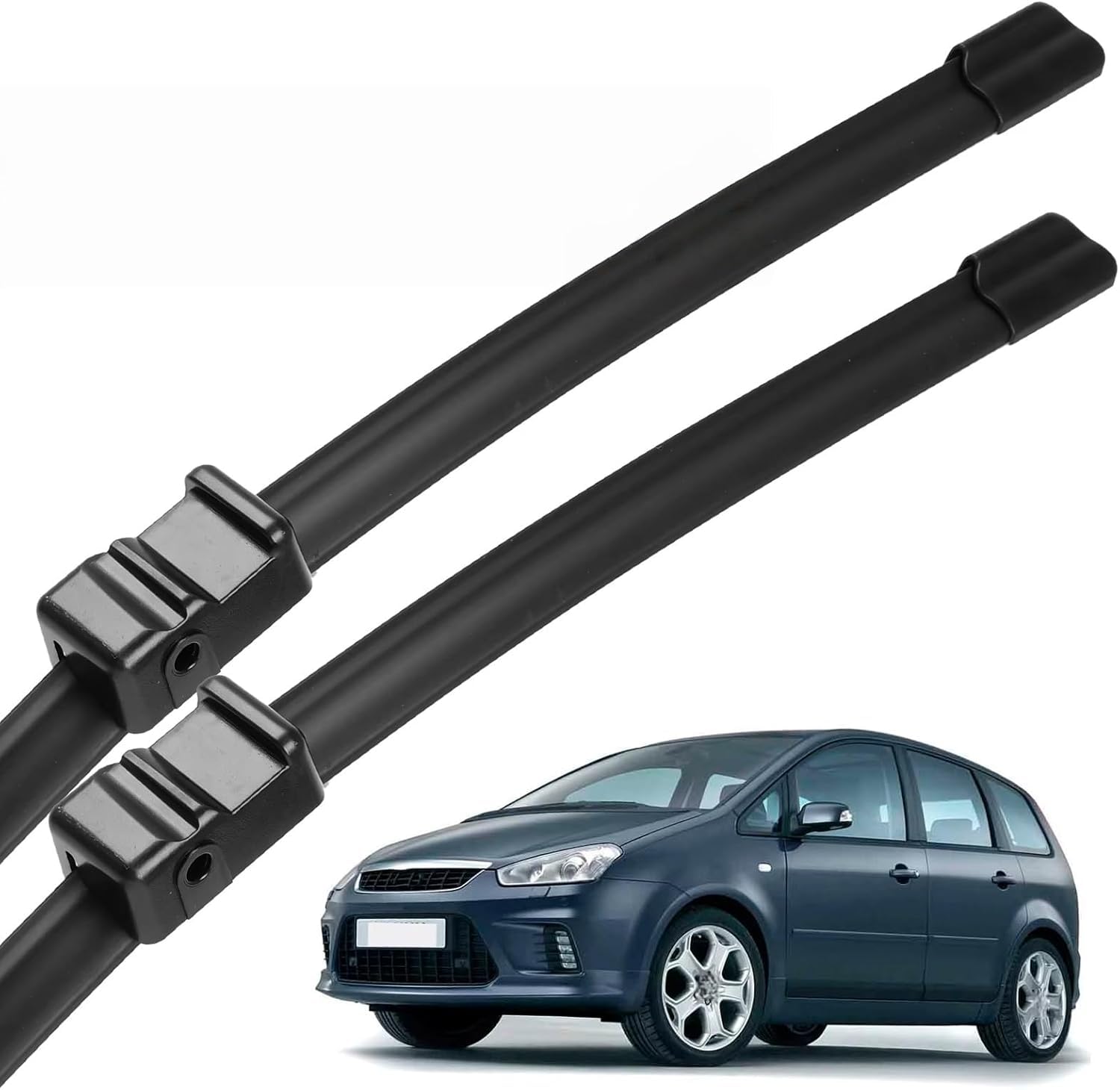 nwsplmy Front Windscreen Wiper for Ford C-Max MK1 2003-2010 26"+19", Silent All-Season Replacement Blades Streak-Free Easy Install