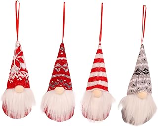 Gadpiparty 4 Peças De Decoração De Natal Boneca De Pelúcia De Pelúcia Boneca De Pelúcia Gnomo De Pelúcia Elfo Boneca De Natal Gnomos Enfeites De Natal Enfeites De Natal Ornamento De Cena De
