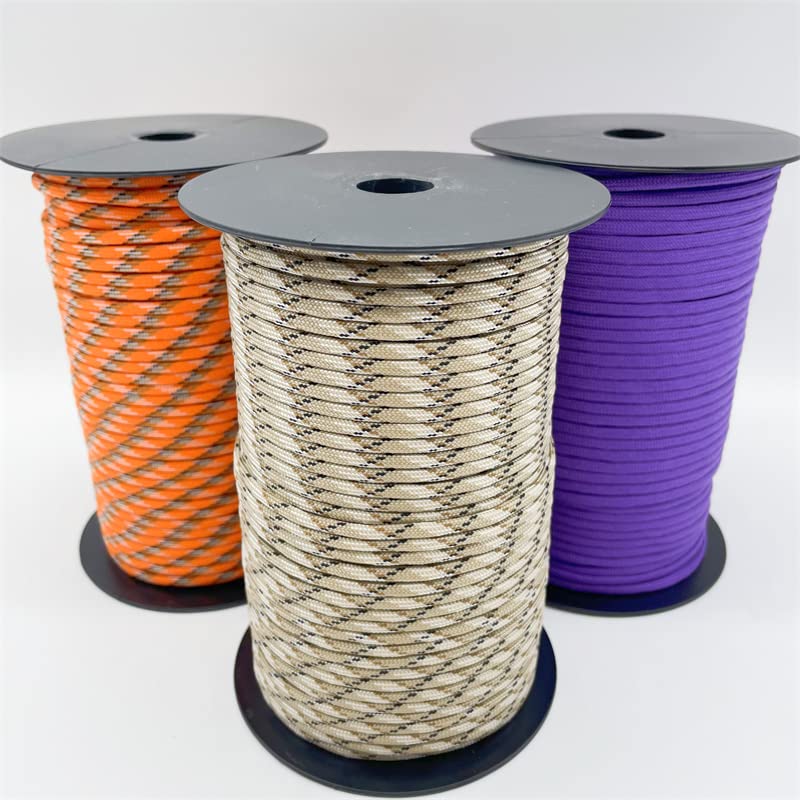 100M 550 Standard 7-adriges Paracord-Seil 4mm Outdoor-Camouflage-Fallschirmschnur Überlebens-Regenschirm-Zelt-Lanyard-Gurt