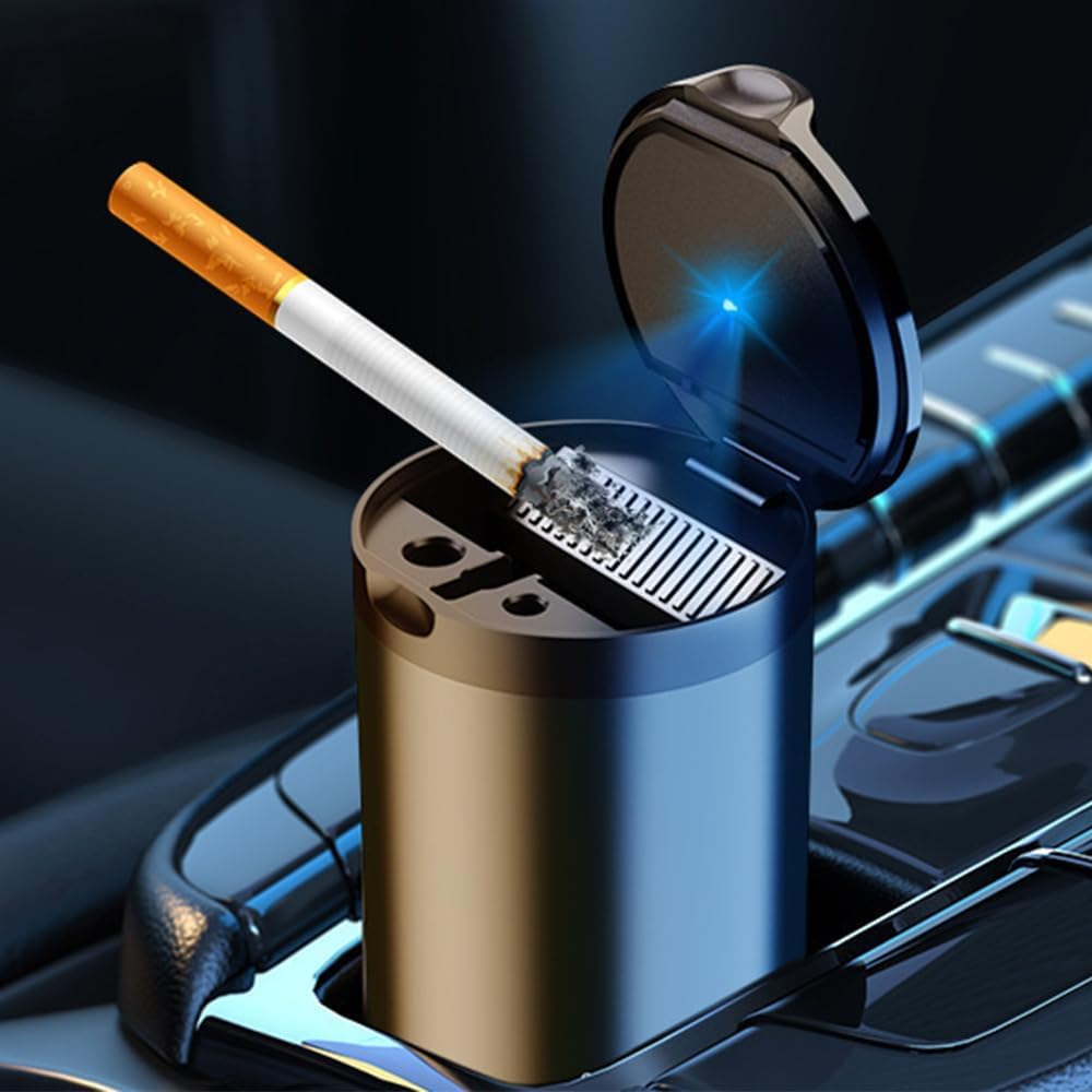 KGBVRFEA Detachable Cigarette Ashtray for Lada Largus Vesta SW Cross Largus,Portable Car Ashtray Car Ashtray fit Portable Ashtray,Black