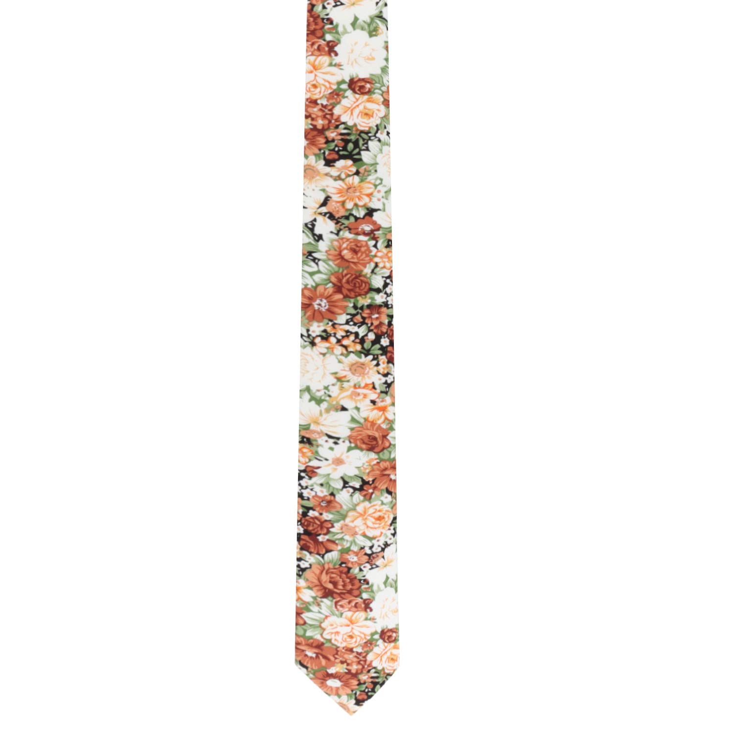 Corbatas flacas florales | Corbata de algodón | Corbata de boda para padrinos de boda para él | Corbata de flores para padrino de boda, Artesano floral 5