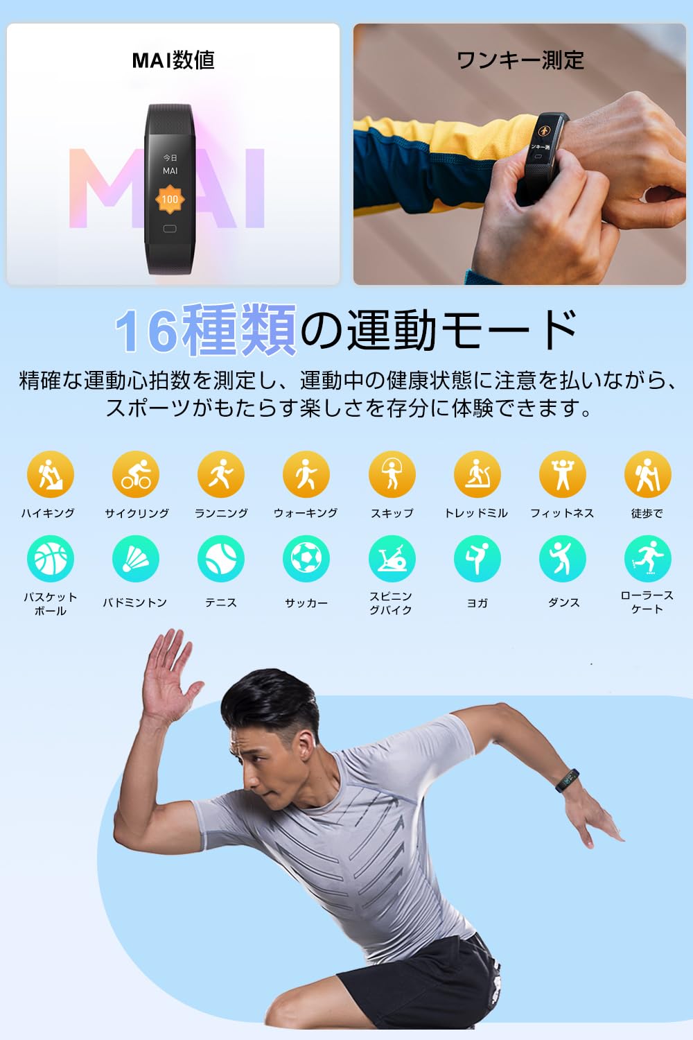 Amazon | SLuB スマートウォッチ スマートブレスレット 腕時計 心拍計