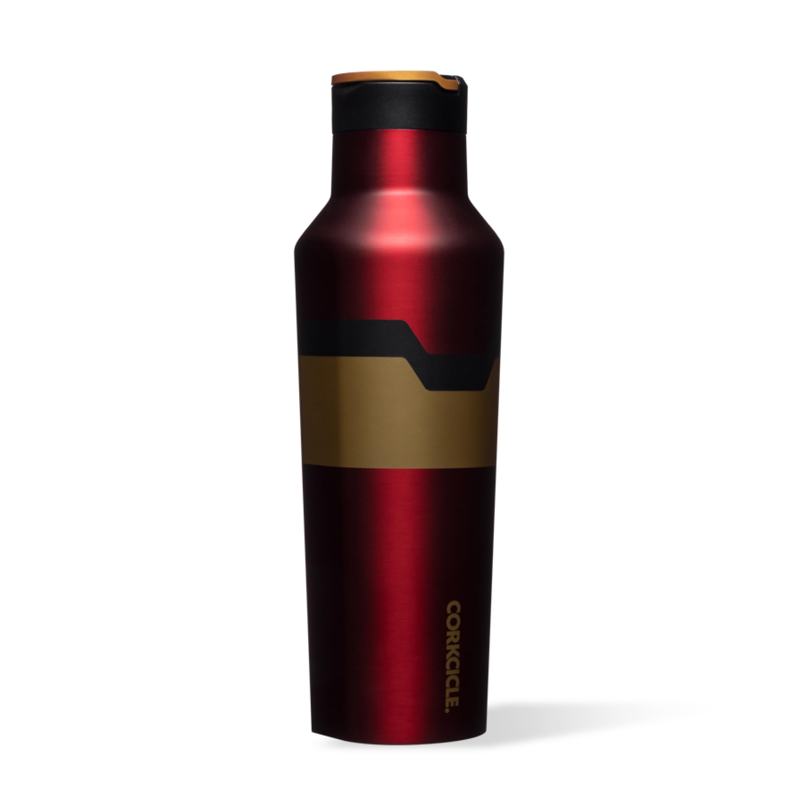 Corkcicle Sport Canteen - Water Bottle & Thermos - Triple Insulated Shatterproof Stainless Steel, 20 oz, Marvel - Iron Man