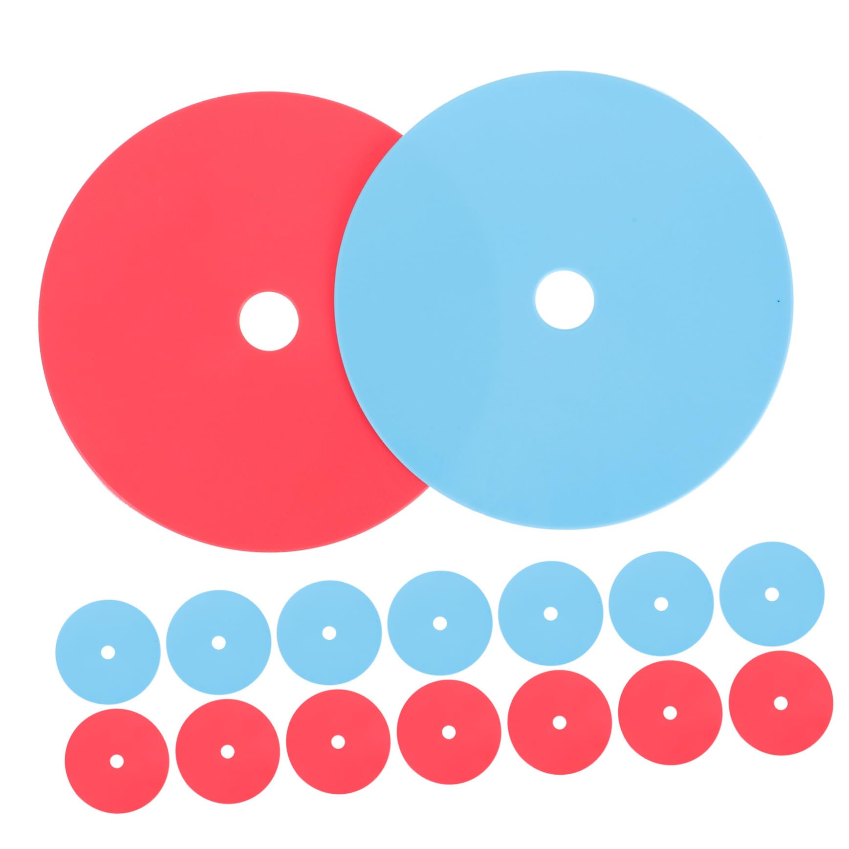 VICASKY 30pcs Soccer Training Sign Dishes Pe Material Football Training Markers Durable Outdoor Soccer Equipment