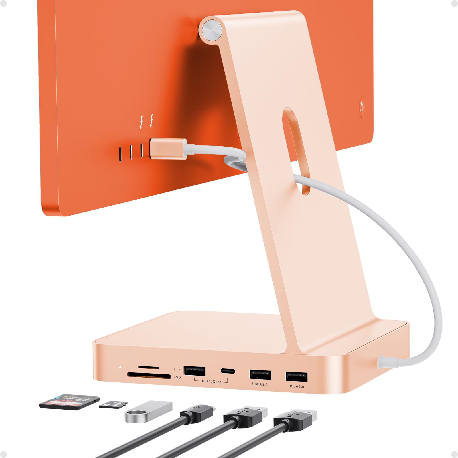 HUB USB C pour iMac 24" booste votre bureau avec lecteur SD et extension SSD M.2
