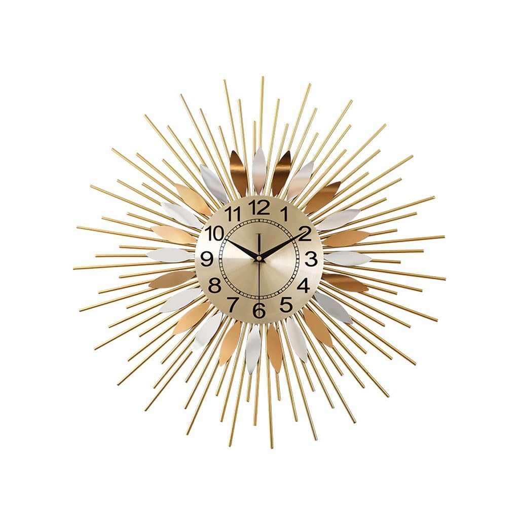Orologio da parete Orologio da parete in metallo Orologio da parete silenzioso Orologio da parete creativo for la casa Soggiorno Studio Camera da letto Reloj De Pared