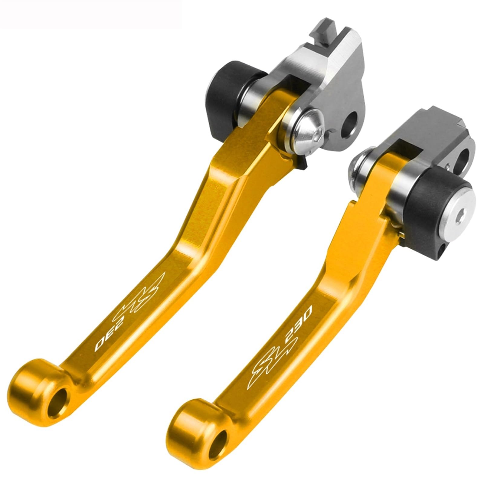 Levier d'embrayage et de frein pivot jaune pour moto Honda SL230 de 1997 à 2004