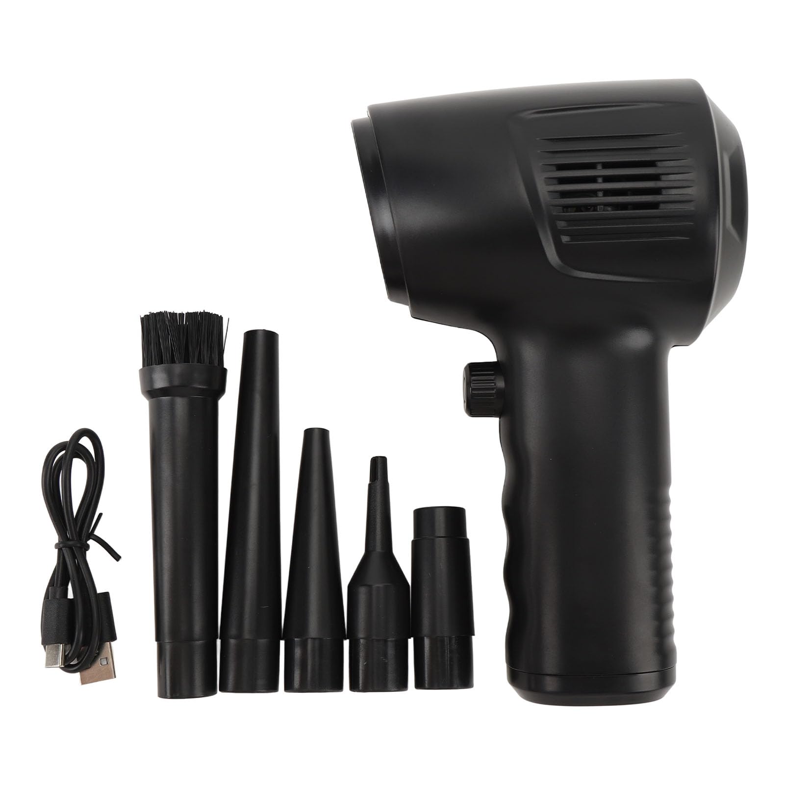 FLEXMAN Compressed Air Duster, 50000RPM High Speed Stepless Adjustable Rechargeable Air Blower, Portable Leaf Blower for Clean Computers, Keyboards, Laptops, Car Interiors-picture-31