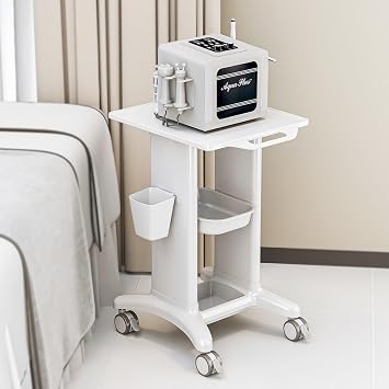 Medical Mobile Trolley Cart, Professional Utility Cart with Wheels, 3 Tier Professional Utility Cart, for Salon, Spa, Lab, Dental Clinic, Lab, Hospital