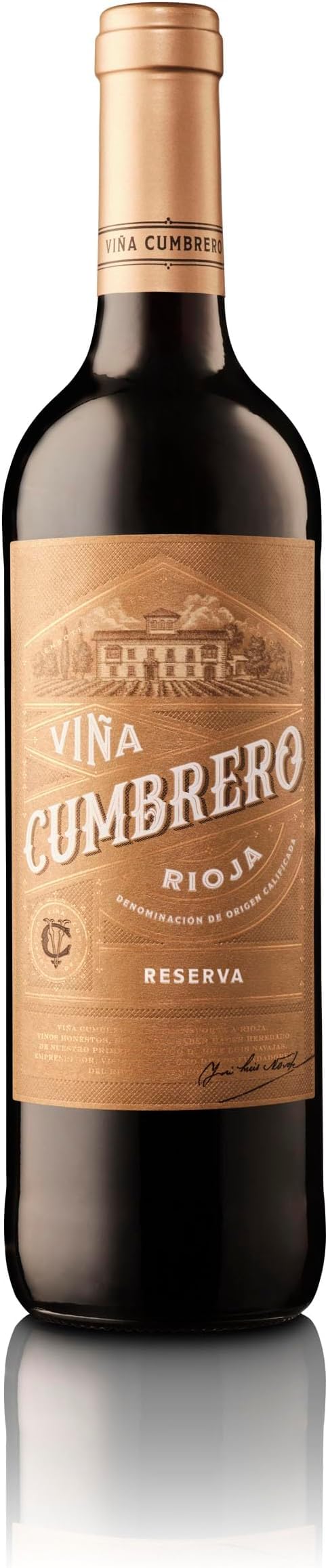 Vino Tinto Viña Cumbrero Reserva Denominación de Origen Calificada de Rioja (Paquete de 6)