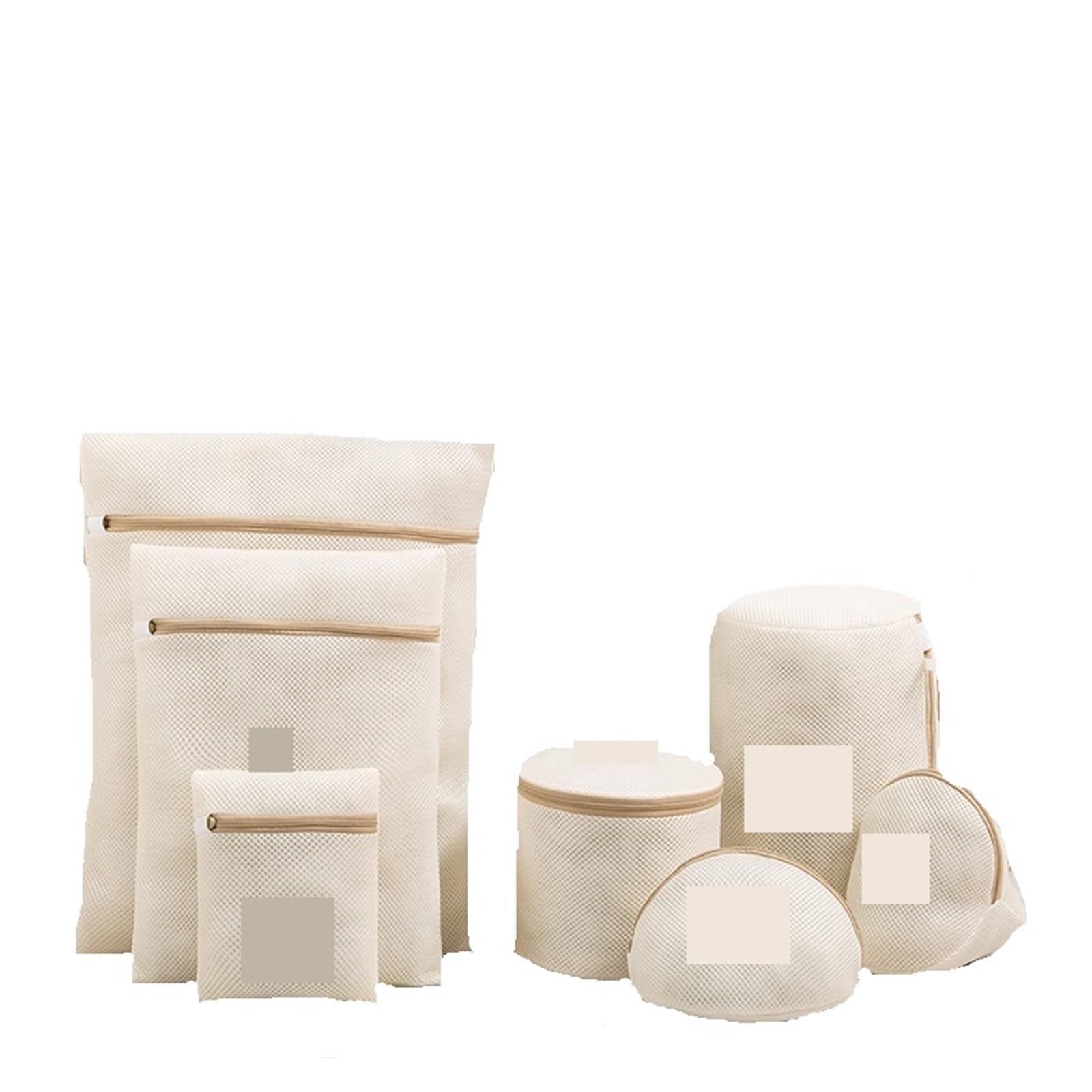 7 pezzi/set sacchetto for biancheria in rete, sacchetti for bucato, compatibile con macchine, cestello for vestiti sporchi, reggiseno, organizzatore, anti-deformazione