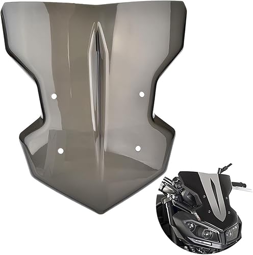 Miniatura 5 de Parabrisas compatible con MT-09 FZ-09 MT09 FZ09 2017-2020 2019 Deflectores de viento para motocicleta, MT09 FZ09 MT FZ 09 (color : humo, tamaño: 7)