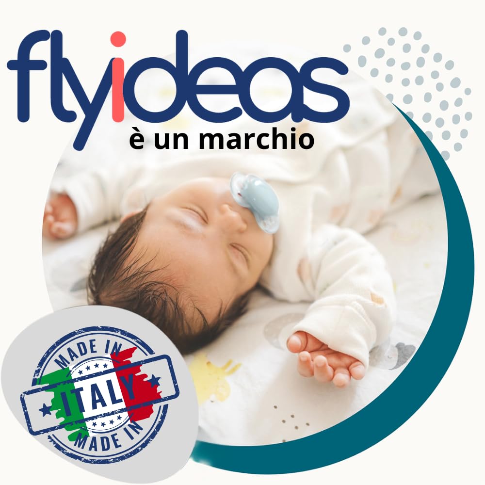 FlyIdeas Lenzuola Next to Me 90x50 cm, 100% Cotone - Set Biancheria Completo con Coprimaterasso Impermeabile - Lenzuola Compatibili Next2Me 95x55 / 90x50, Bears