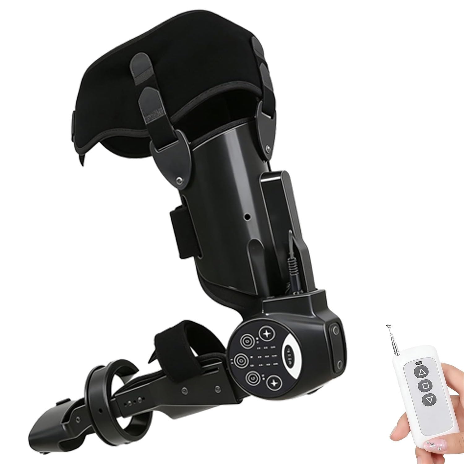 Entrenador de codo portátil y ortesis de brazo motorizada ajustable para lado izquierdo