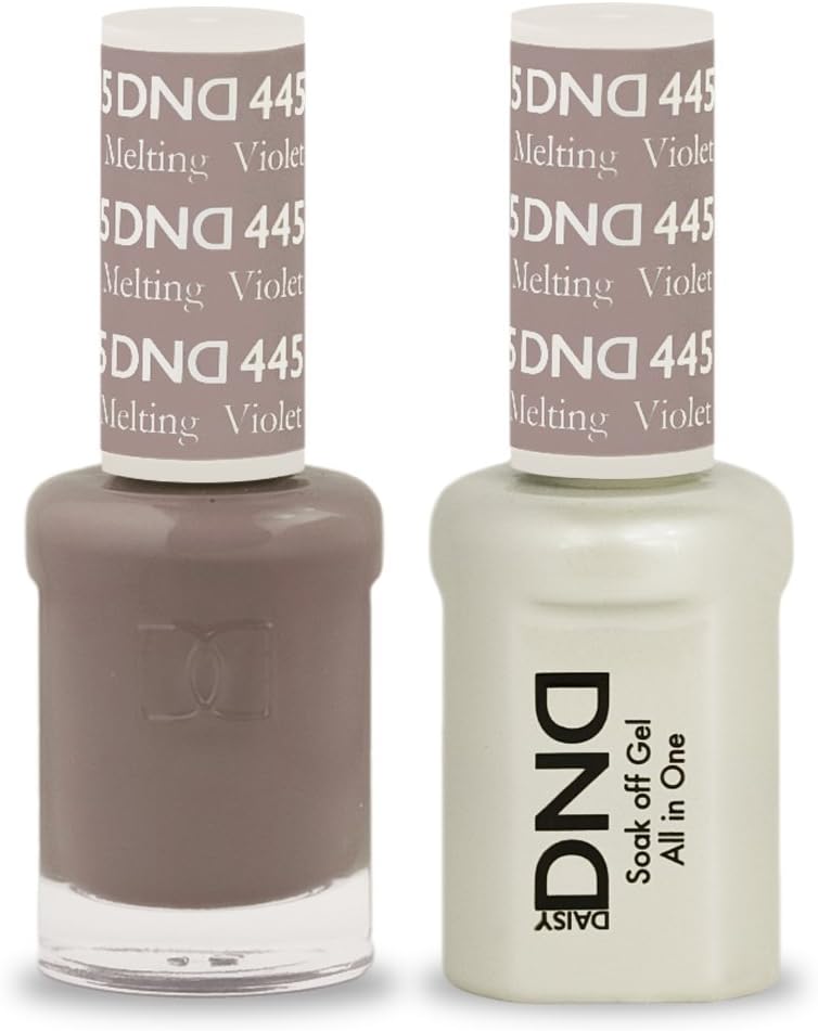 DND Soak Off Gel Polish Dual Matching Color Set 445, Melting Violet