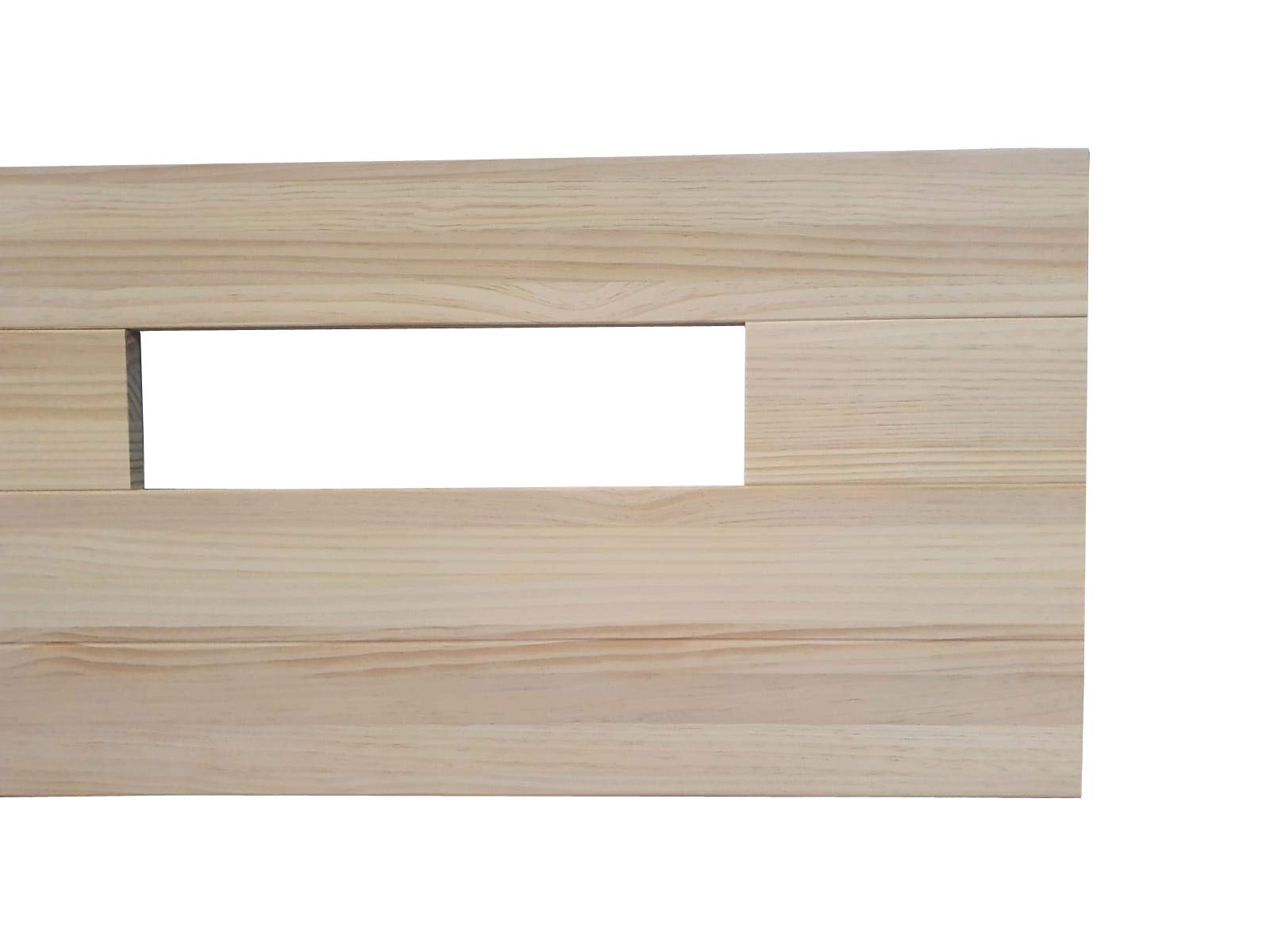 Cabecero de Madera Suecia, Crudo sin Pintar, para Pared. Cabecero para Camas de 135 | Cabeceros Madera Pino | Dormitorio Matrimonio | Cabezal Cama (Abierto, para Cama de 135 (145 x 44))