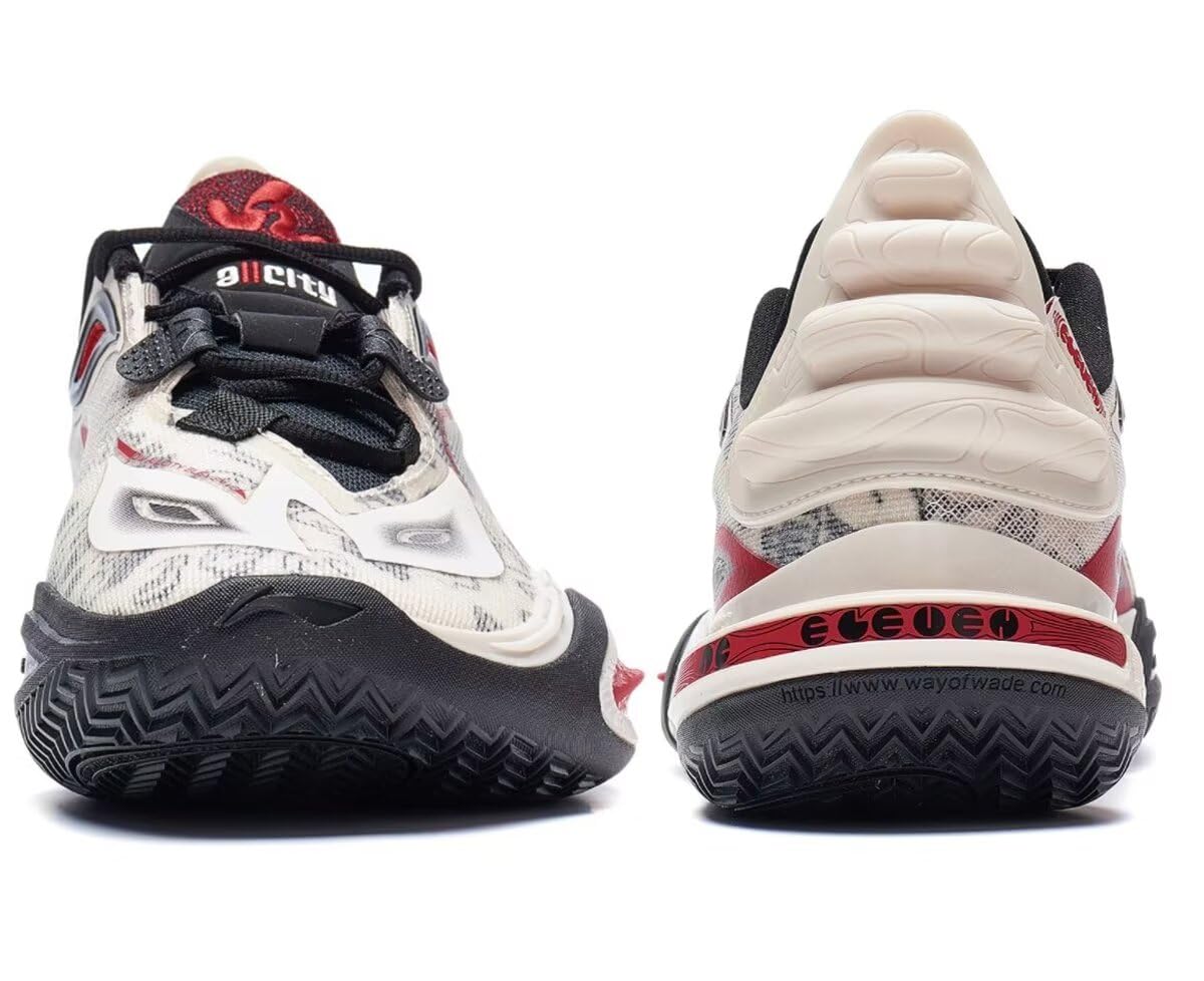 Li-Ning Hombres Profesionales Zapatos de Baloncesto Reflejo de Alto Rebote Antideslizantes Calzado de Basquetbol para Hombre Wade ALLCITY 12 Series