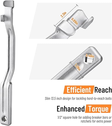 Miniatura 2 de Barra de herramientas extensora de llave, adaptador extensor de llave para barras disyuntoras de 12 pulgadaherramientas de accionamiento hexagonal