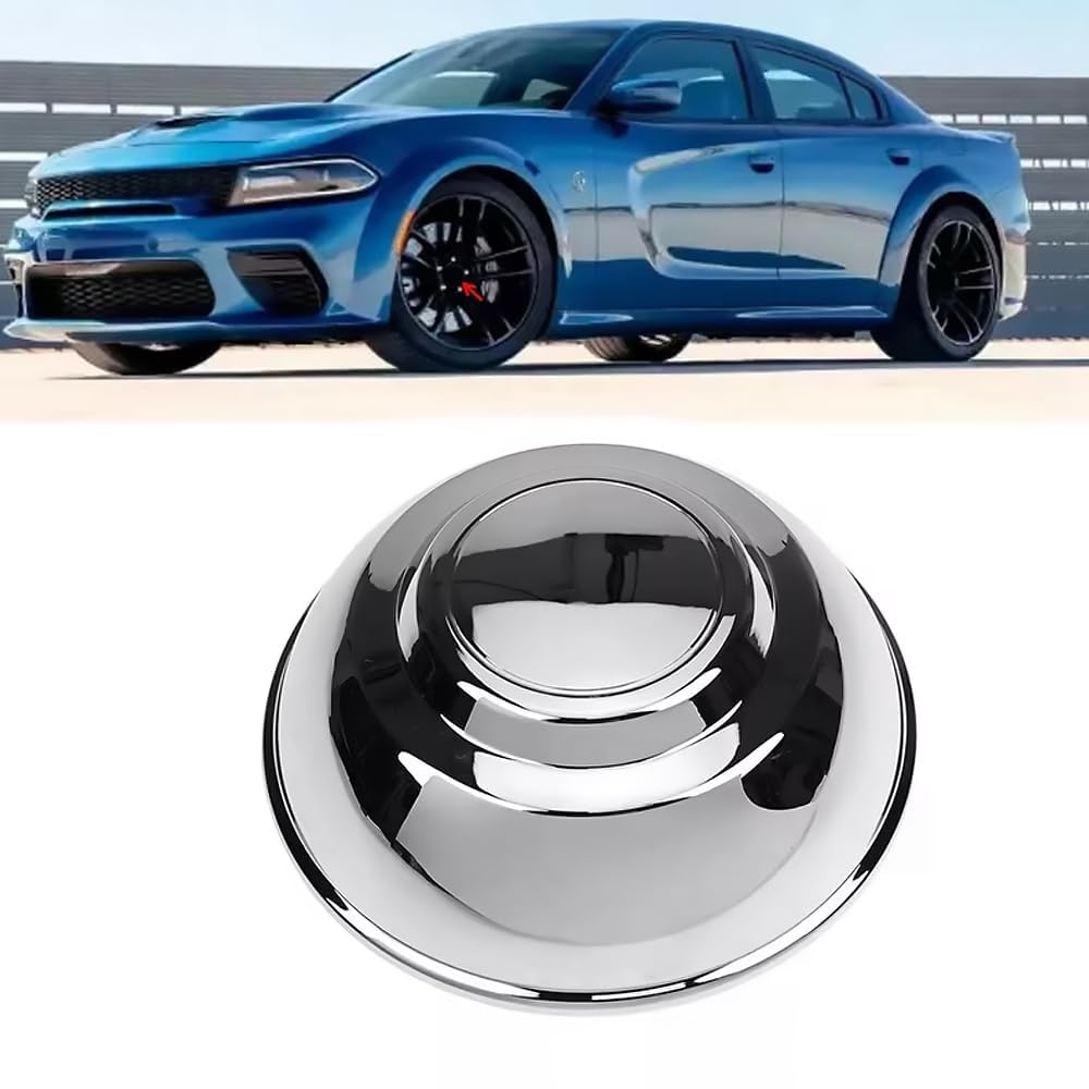 4 Stück Auto Nabendeckel für Chrysler 300 Dodge Charger Police 2006-2020, ABS Radnabenkappen Radkappen Felgenkappen Radnabenabdeckung Wasserdicht Zubehör