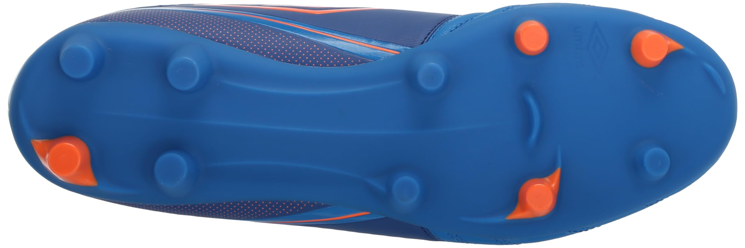 Umbro Homme Classico 12 FG Crampons de Football, Bleu électrique Royal Orange, 41 EU