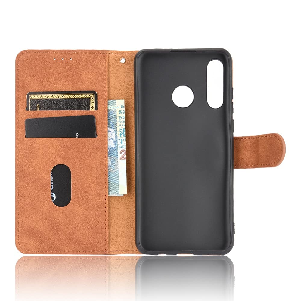 Custodia Portafoglio In Pelle Per Huawei P30 Lite - Flip Cover Con Slot Carte E Supporto - Chiusura Magnetica - Verde Scuro - 3
