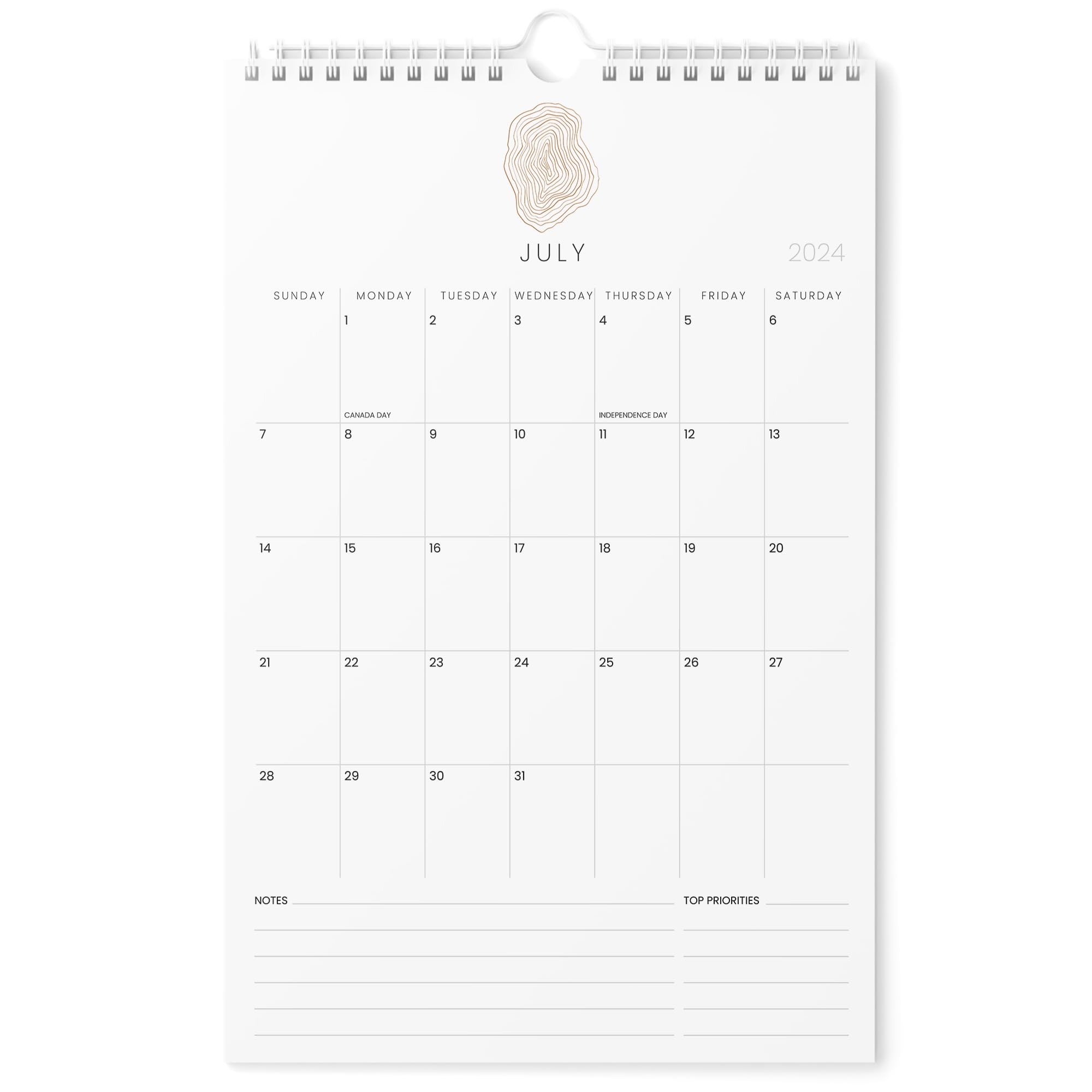 Karto Wall Calendar 2024-2025 - Vertical 11x17 inch Runs Until December 2025 - Boost Your Productivity and Easy Planning with the Aesthetic Monthly Calendar - Zen