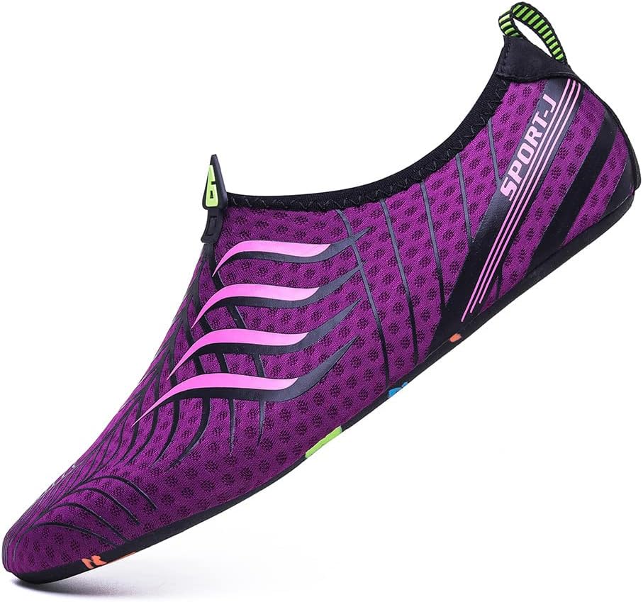 Hearda Nager Chaussures Aquatique Hommes Femmes Chaussures De Plage Nautiques Eté Unisexe de Path Working Antidérapant Légère Chaussures Barefoot Séchage Rapide pour Aqua Sports activities Piscine Surf