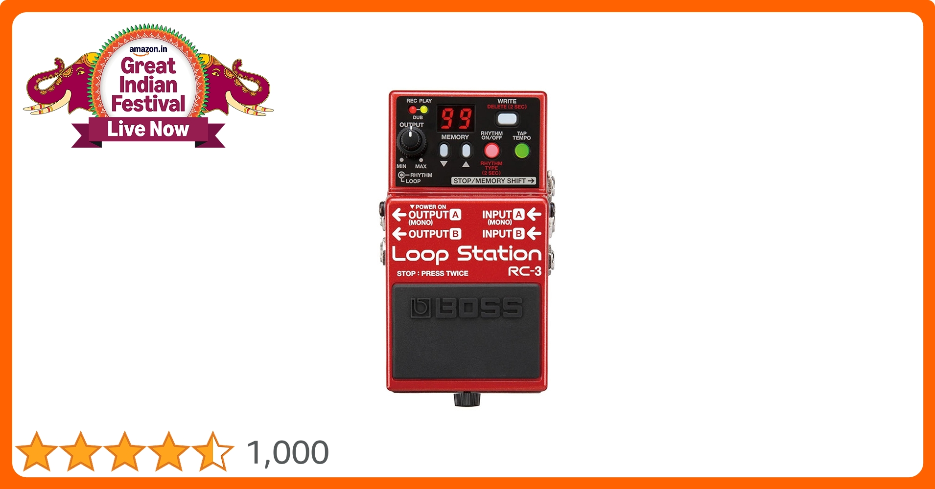 【NATS】BOSS RC-3 LoopS Station ジャンク扱い Boss RC-3 Loop Station at ₹ 20200/piece | Chennai | ID