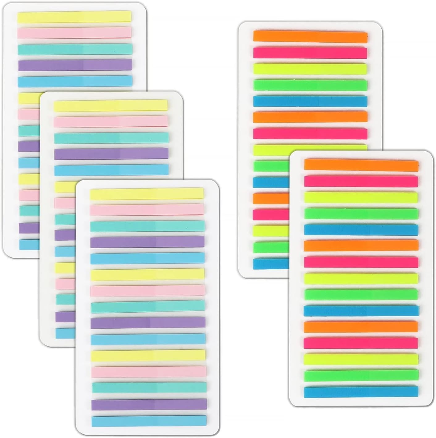 Frogetu 1500pcs Marcapaginas Adhesivos Tiras,Post It para Libros Transparente,Posits para Libros,Marcadores Adhesivos para Subrayar Marcadores de Páginas Frases Marcadores Adhesivos Notas Autohesivas