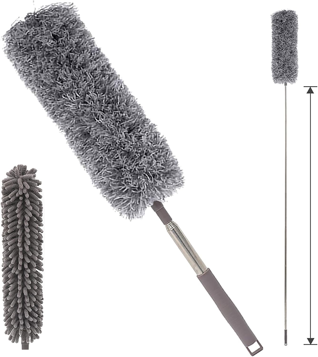 CHUXUN Telescoping Microfiber Duster 3PcsSet Cleaning Kit