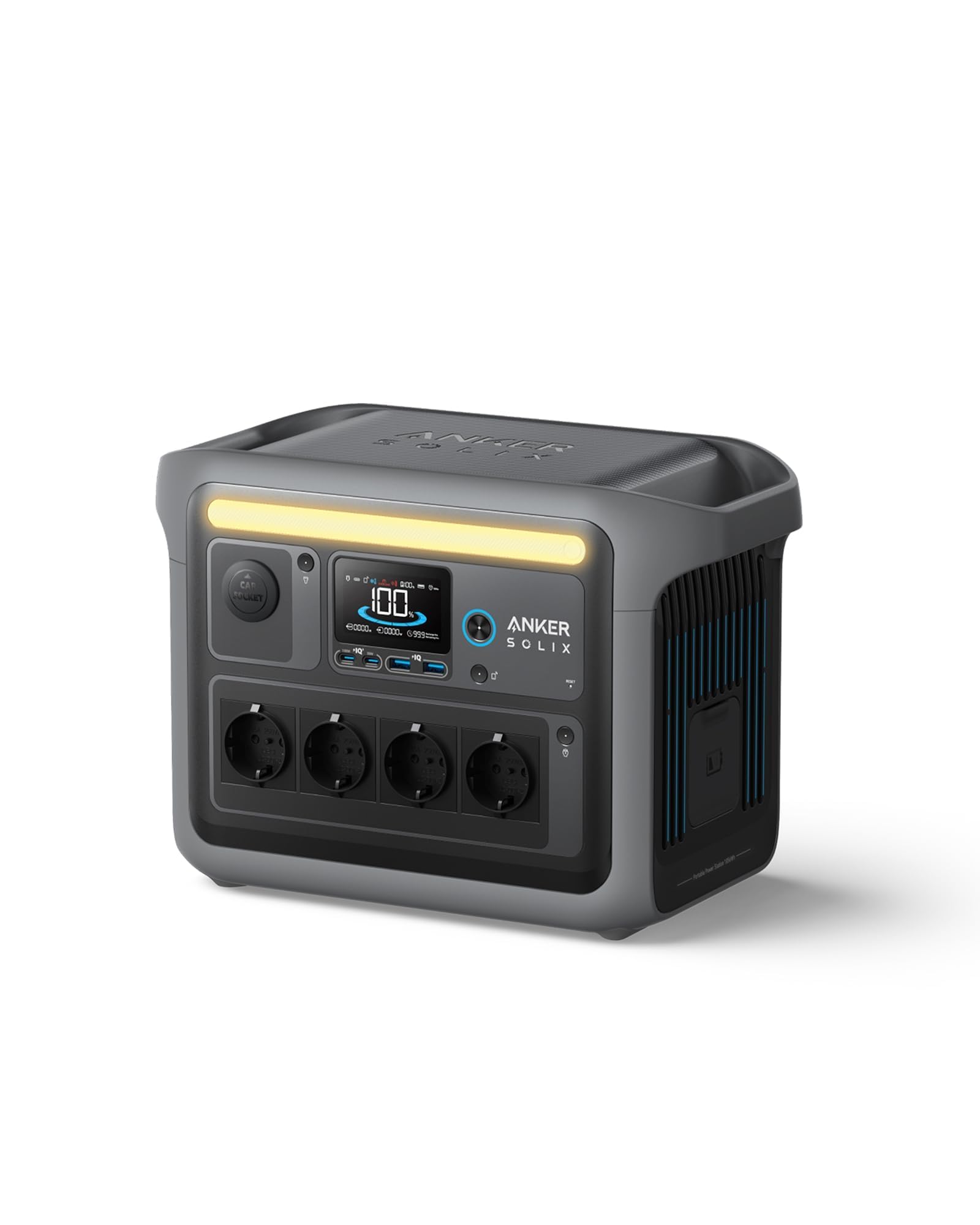 Anker SOLIX C1000 Tragbare Powerstation, LiFePO4, 1800W 