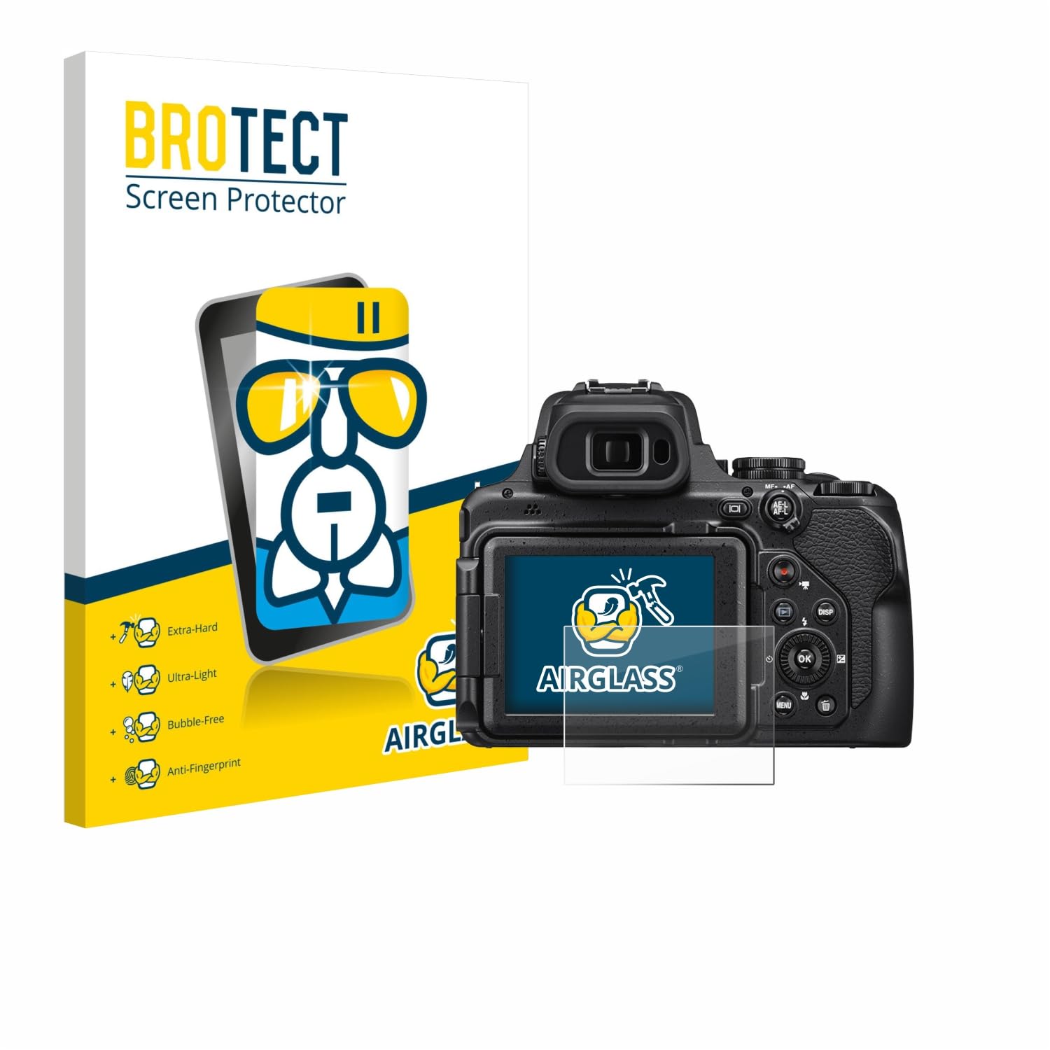 Brotect AirGlass – Vetro Ibrido Per Nikon D7200, Durezza 9H E Antimpronta - 2