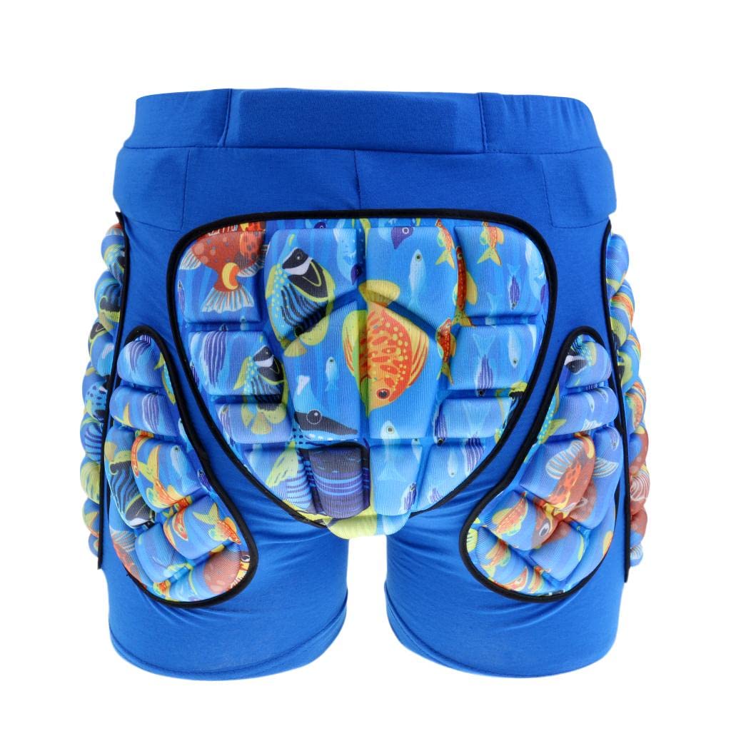 perfk Protector de La Almohadilla de La Cadera Patinaje sobre Ruedas de Esquí Snowboard Guardia de La Cadera Pantalones de Hockey