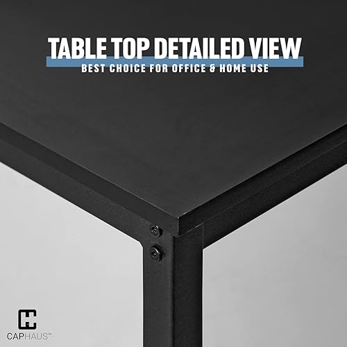 Miniatura 4 de Fencer Wire Escritorio para computadora de 55 pulgadas, escritorio de oficina en casa, escritorio de trabajo moderno, escritorio de escritura para