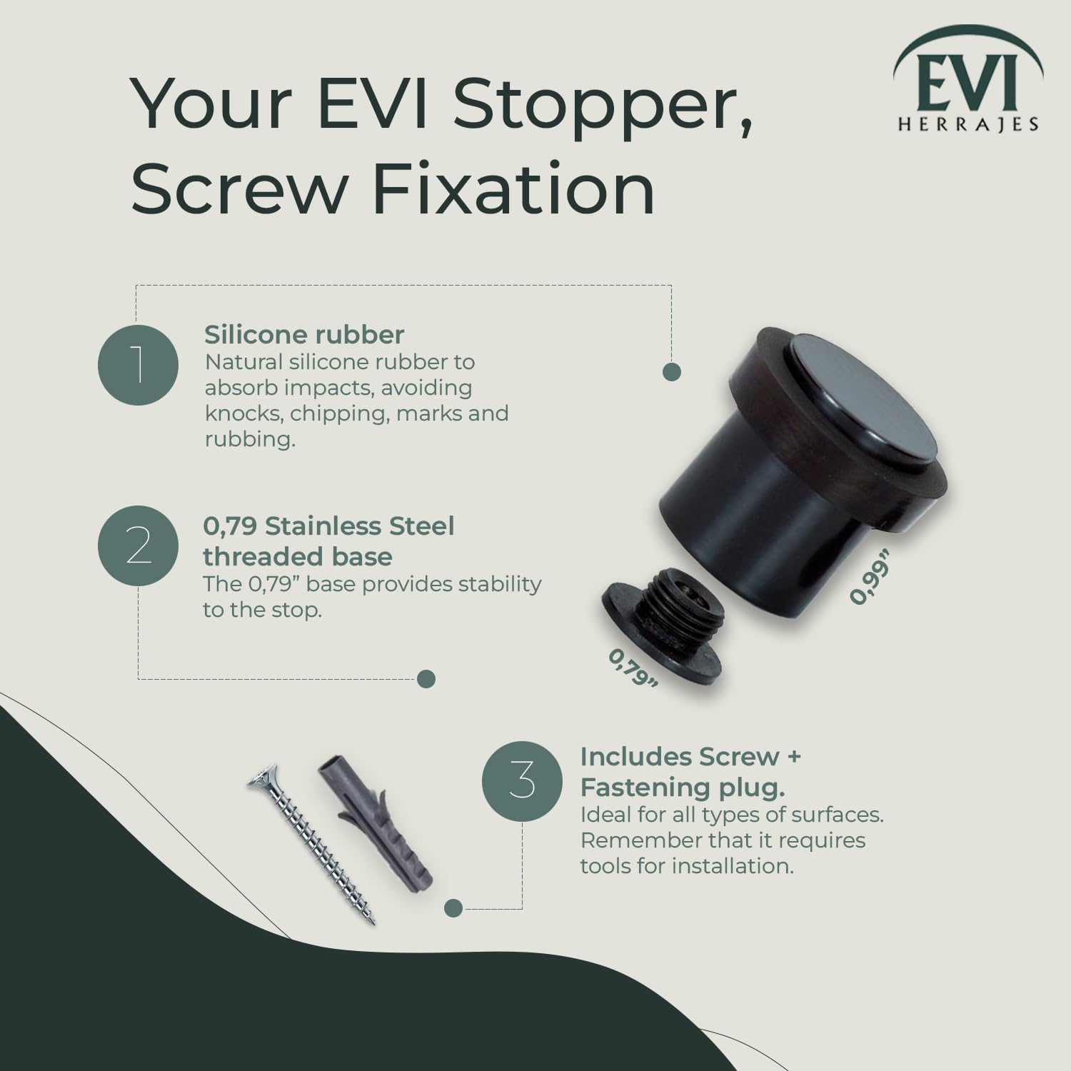 Stainless Steel Black Lacquer Thickened Hooks Hooks Kitchen Wall