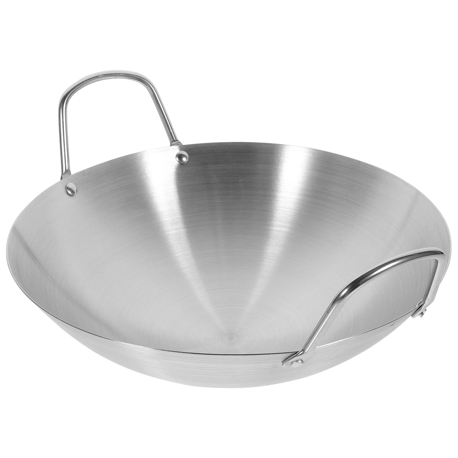 Wok en acier inoxydable idéal pour la cuisine domestique