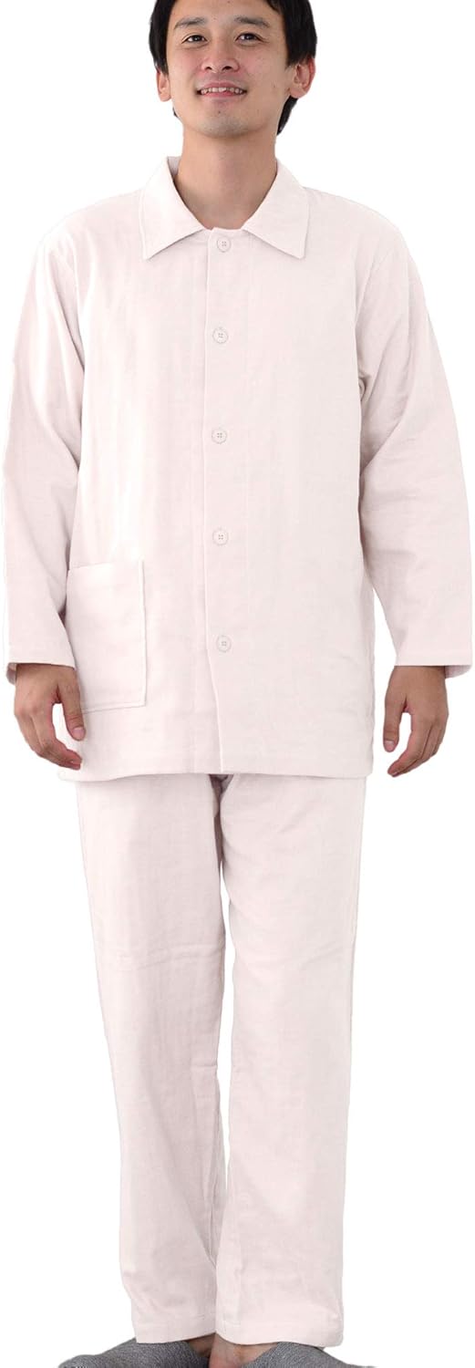 パジャマ工房] パジャマ メンズ 日本製 長袖 前開き 衿付き 綿100％ 三重ガーゼ(トリプルガーゼ) [314] パジャマ工房] メンズ パジャマ  長袖 前開き 衿付き オーガニックコットン100％ 薄地天竺ニット [552] メンズ パジャマ 長袖 前開き テーラーカラー オーガニック ... [パジャマ工房] パジャマ メンズ 日本製 長袖 前開き 衿付き 綿100％ 三重ガーゼ(トリプルガーゼ) [314]