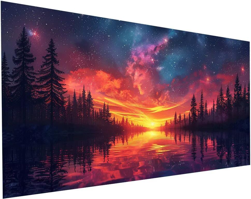 Strass Point de Croix XXL : Éliminez le Stress avec le Diamond Painting Nature