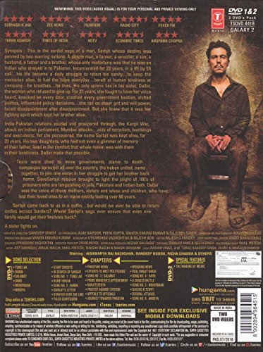 Sarbjit (Aishwarya Rai Bachchan/ Randeep Hooda/ Richa Chadda. Brand New 2 Dvd Set, Hindi Film, With English Subtitles) image 4