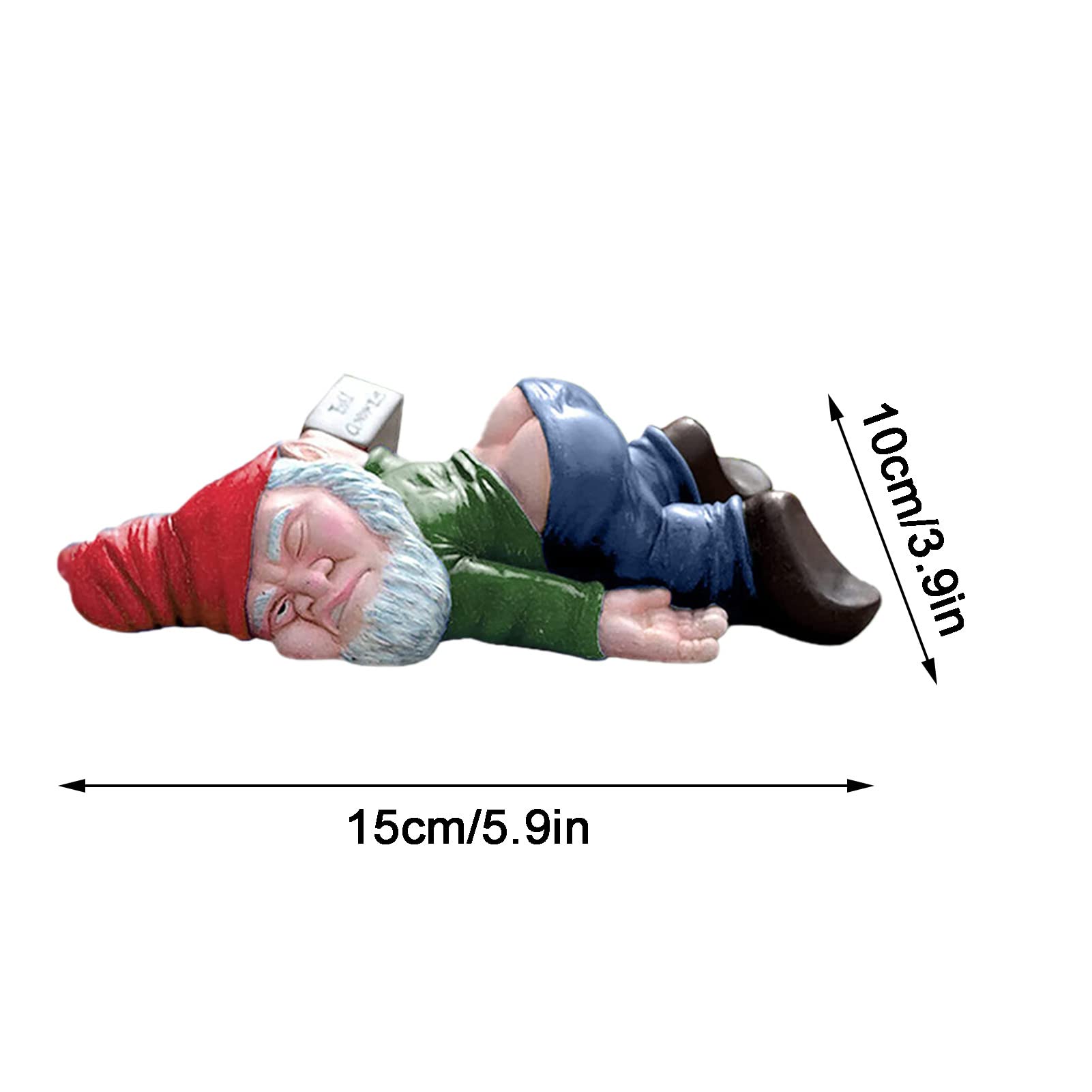 Resin Gnome Figurine Outside Winter Decorations for Patio Porch Yard Home Lawn O Resin Gnome Figurine Outside Winter Decorations for Patio Porch Yard Home Lawn O