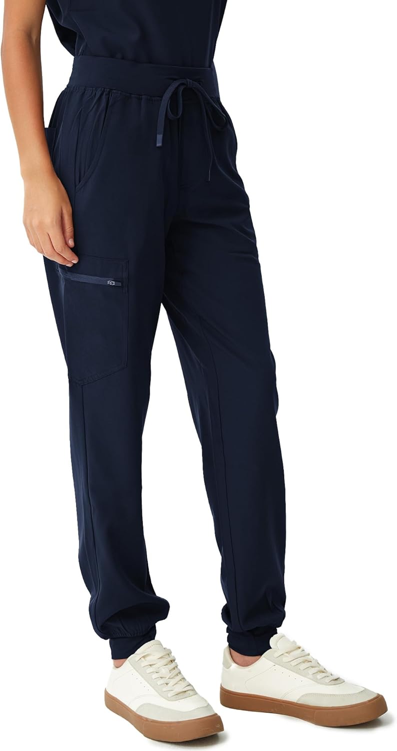 Scrubs for Women, Stretchy Yoga Pants with 5 Pockets, Cargo Jogger Scrub Pants for Women - Image 7